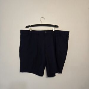 Lands' End Men's Navy Flat-Front Shorts